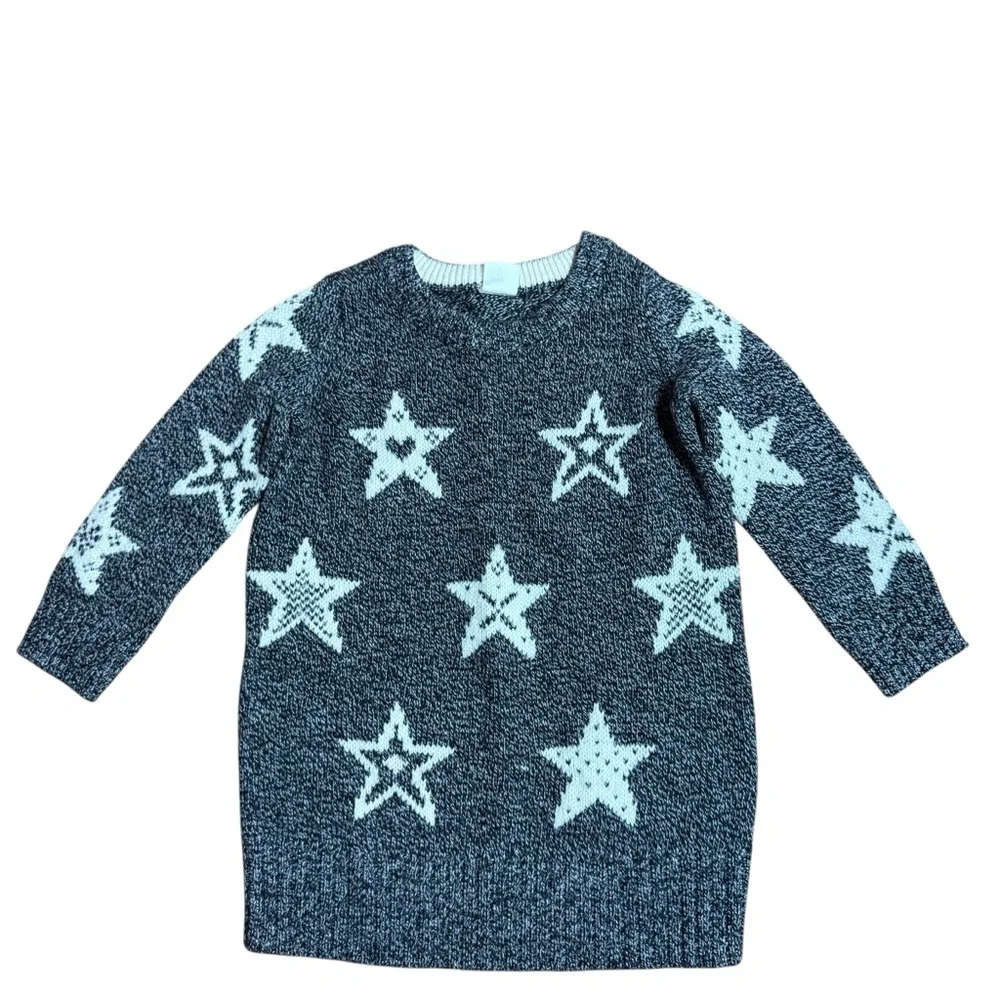 GAP Toddler Gray Star Long Sleeve Knit Sweater 18-24M